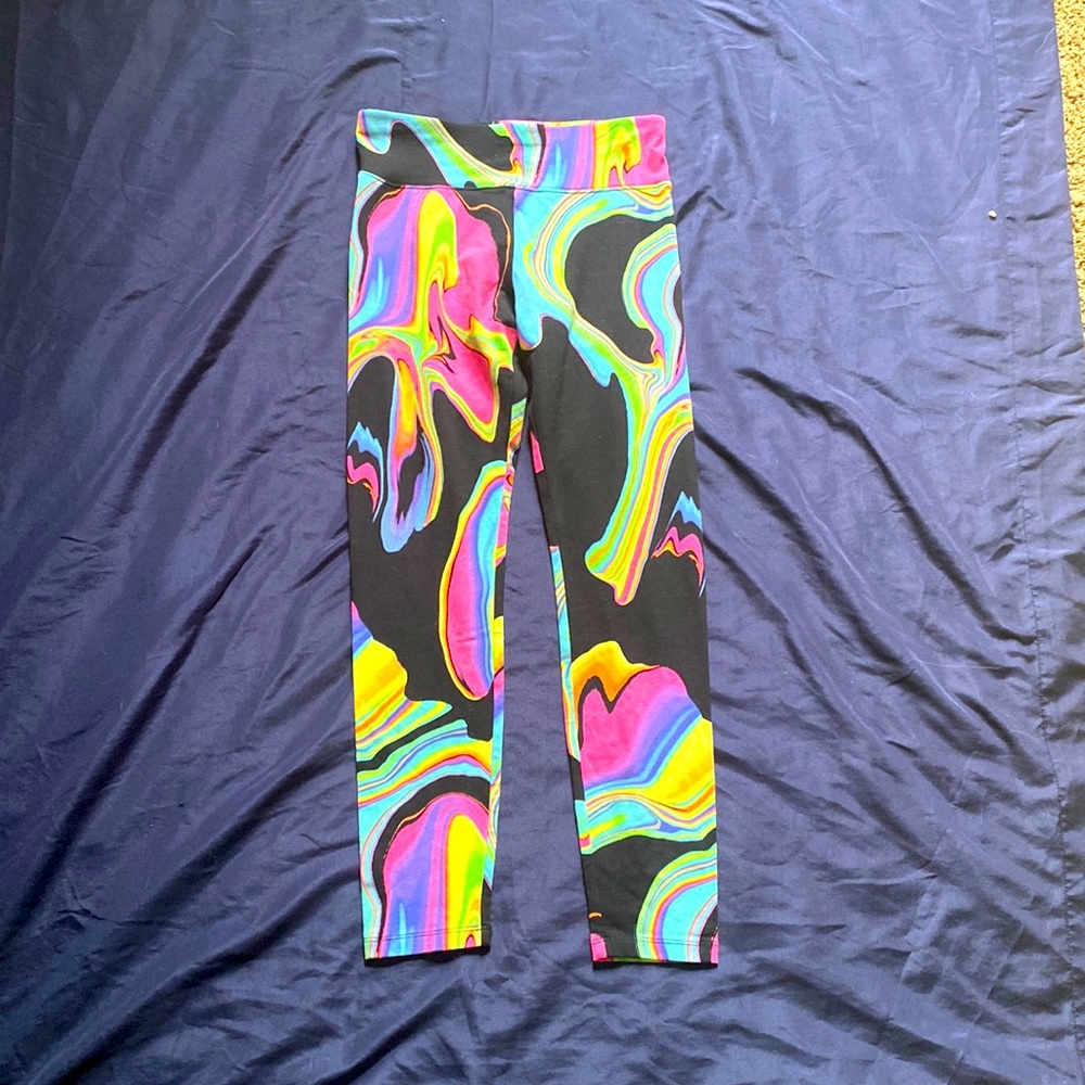 Never worn, multicolor, girls joggers